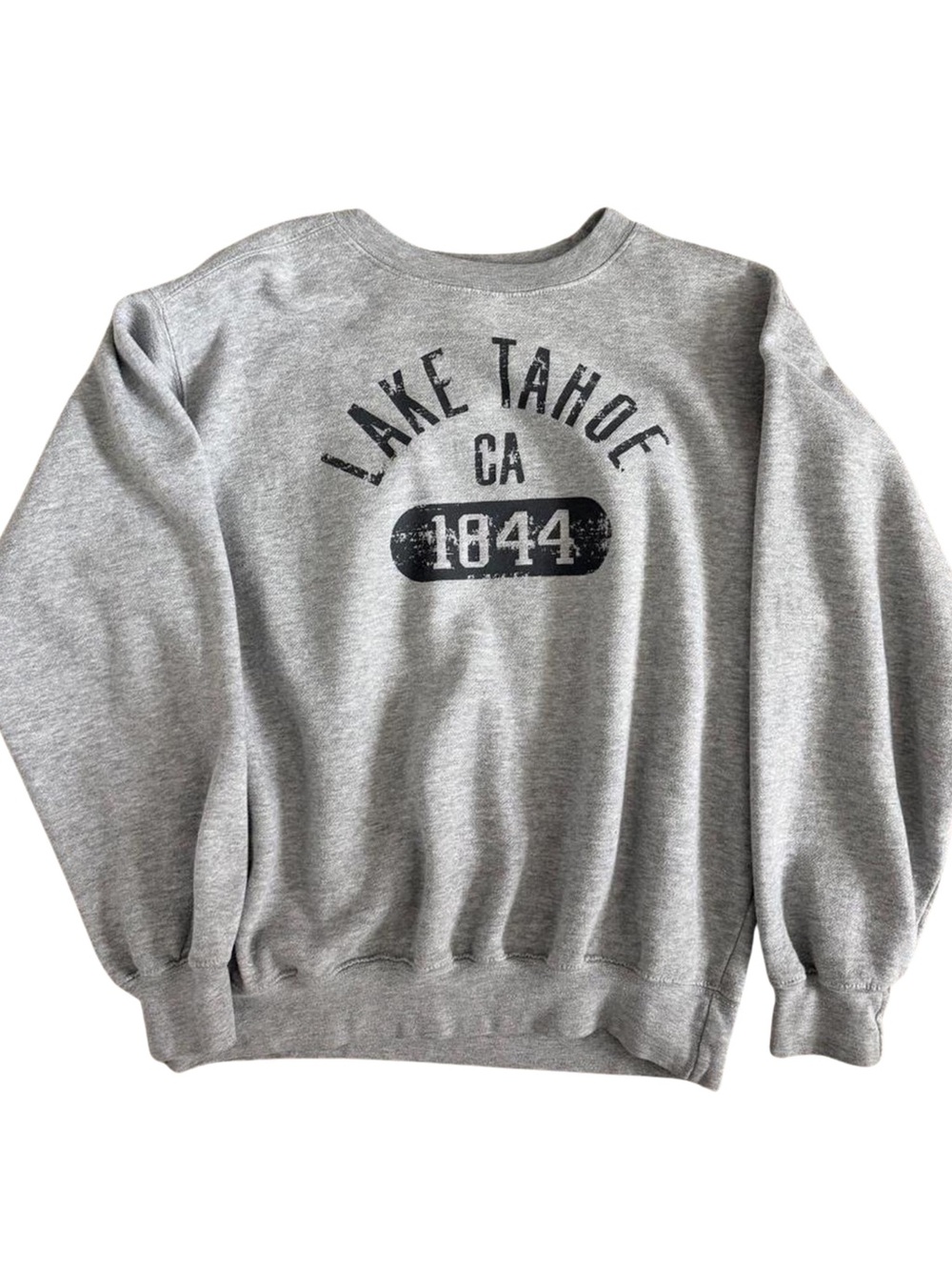 Gildan Lake Tahoe CA 1844 Gray Crewneck Sweatshirt